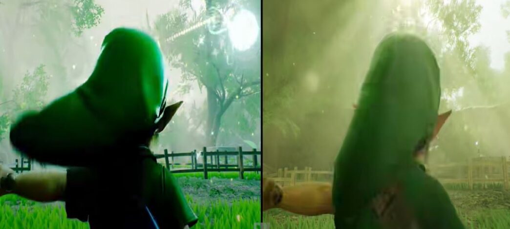 Zelda Ocarina of Time comparativo
