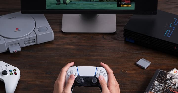 8BitDo tem periférico para jogar no PS1 e PS2 PS5