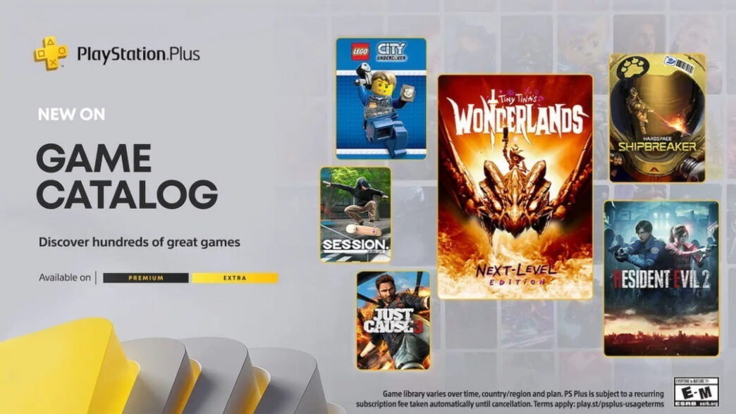 PS Plus Extra e Deluxe janeiro 2024