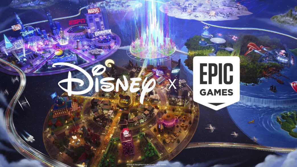 Fortnite com mundos da Disney - parceria com Epic Games