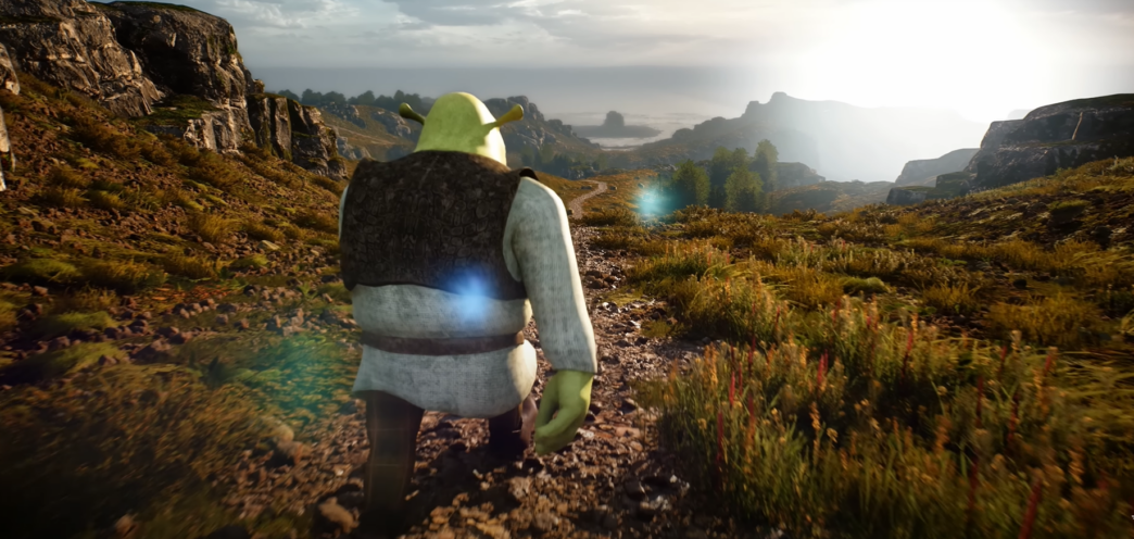 Shrek mundo aberto Unreal 5