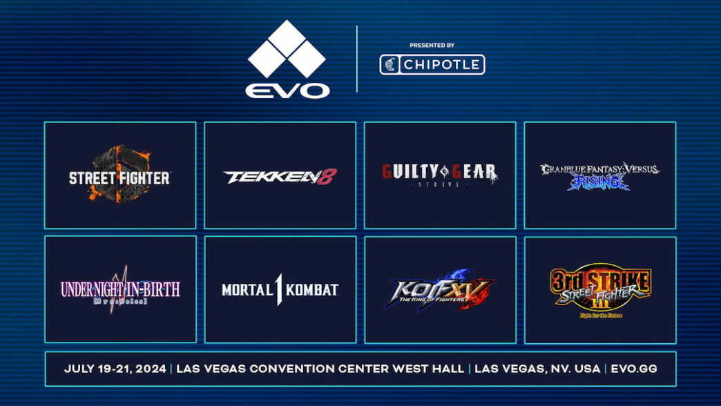 EVO 2024 lista jogos
