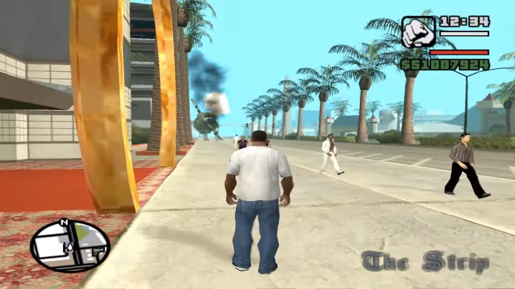 GTA San Andreas - avião caindo