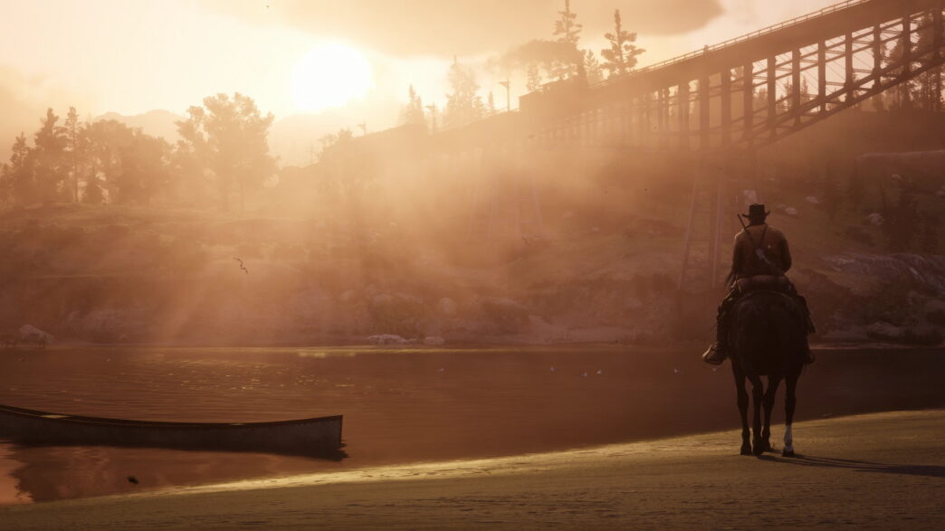 Red Dead Redemption 2 com visuais cinematográficos
