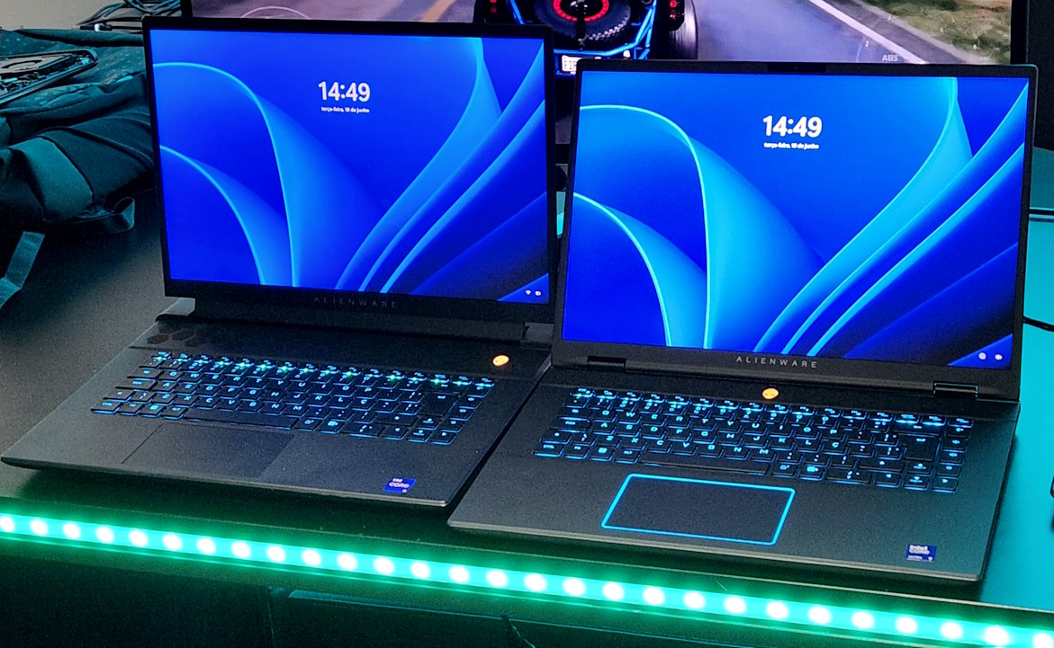 Dell Alienware m16 R2 - modelo atual vs ano passado