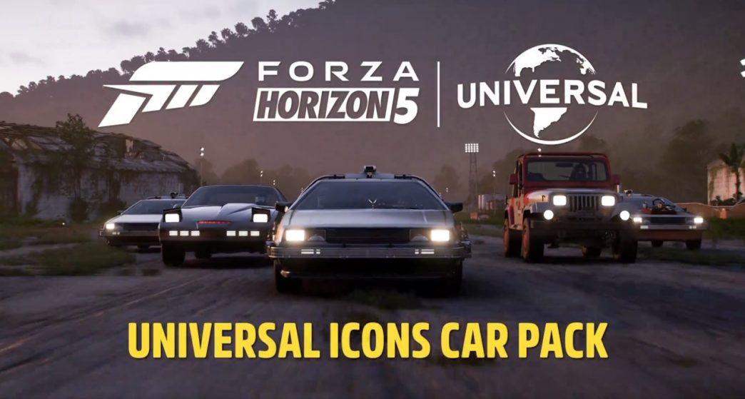 Forza Horizon 5 - pacote de carros da Universal