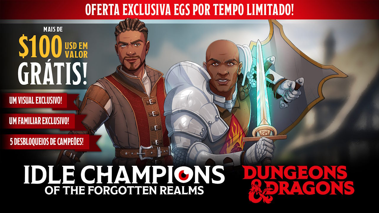 Epic Games Recompensa da Epic Games para Idle Champions of the Forgotten Realms