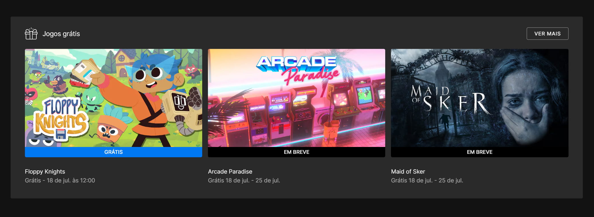 Epic Games Epic Games jogo grátis