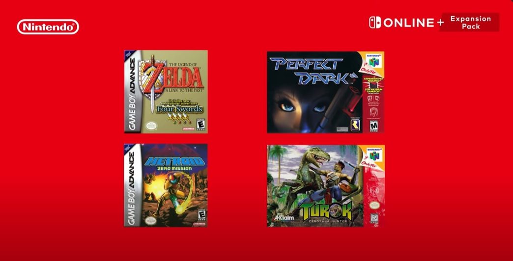 Nintendo Switch Online jogos retrô 2024 Direct