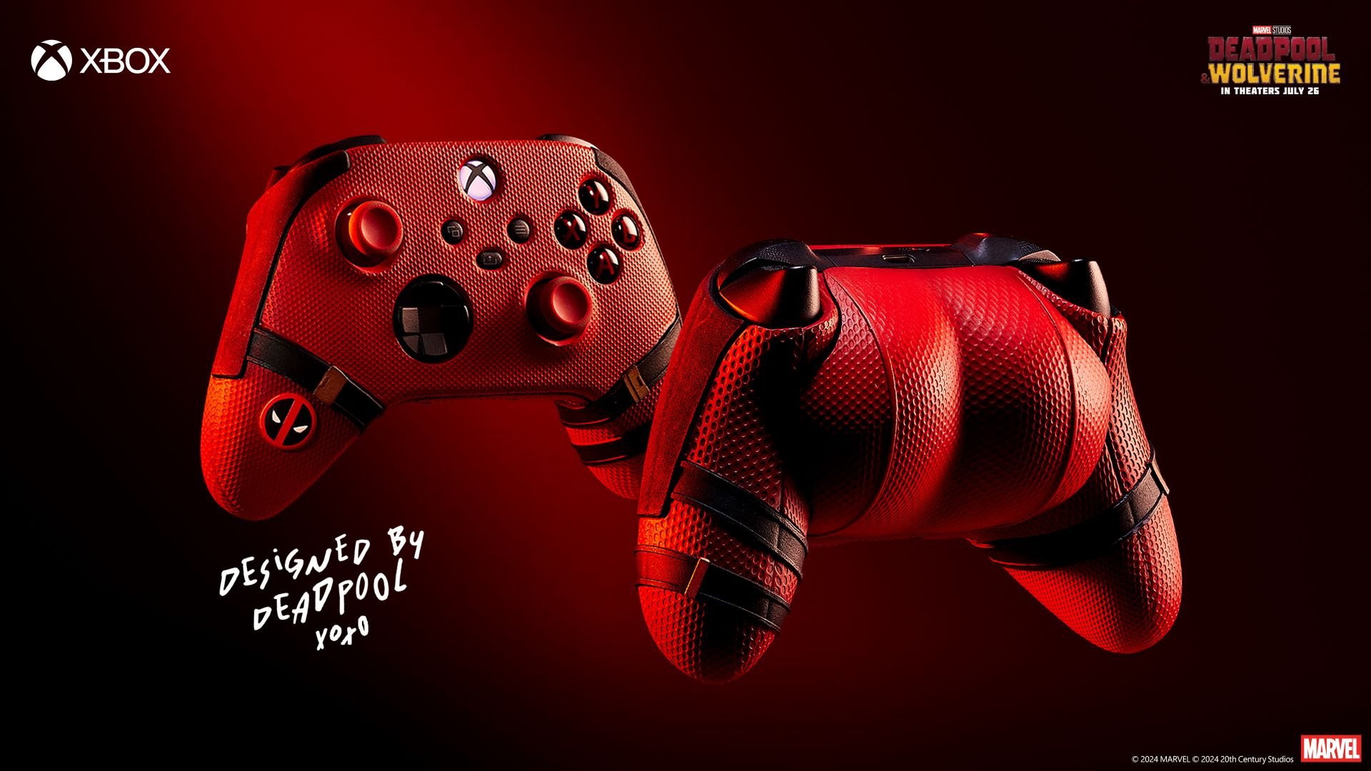Xbox Controle Deadpool Xbox
