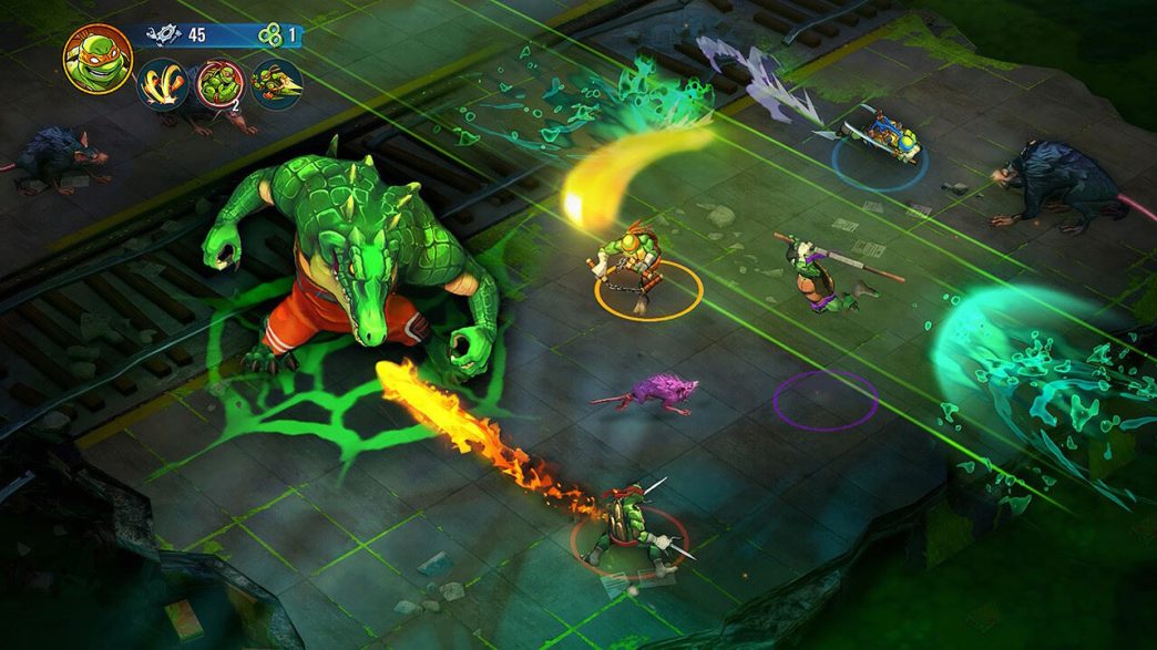 Jogo roguelike das Tartarugas Ninja