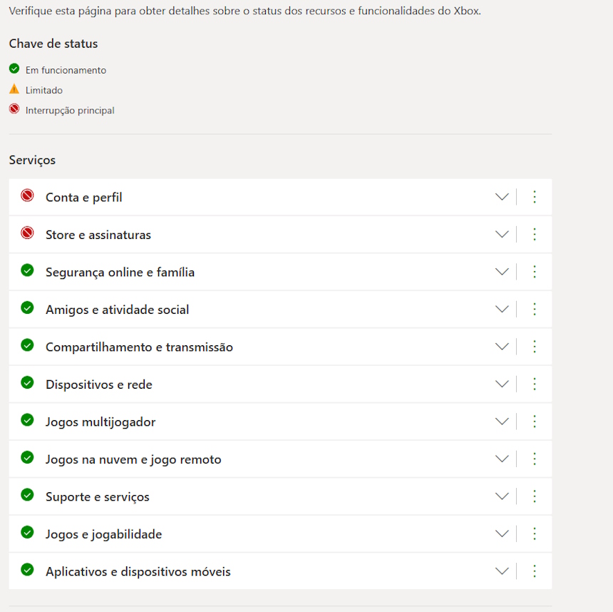 Xbox Live Xbox live com problemas (2)