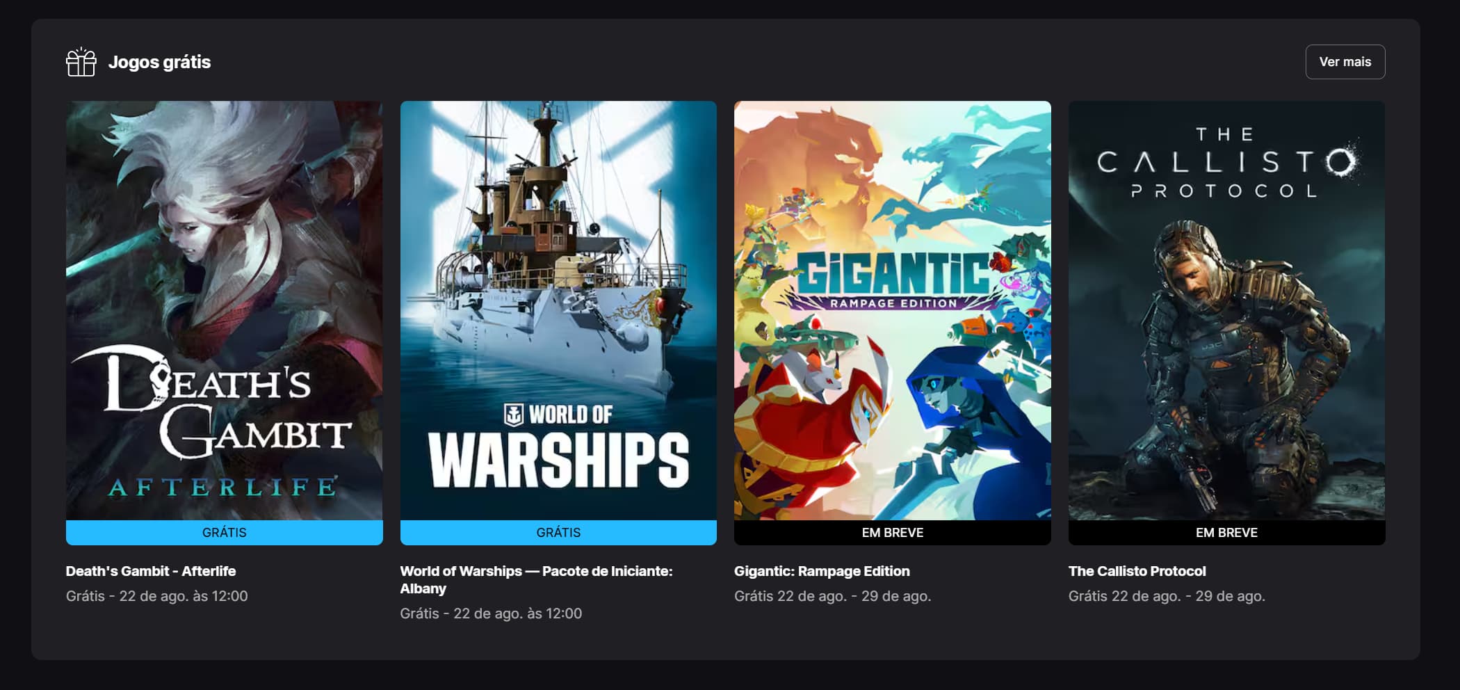 Epic Epic Games jogo grátis