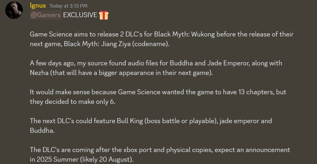 Black Myth Wukong Black Myth Wukong pode ganhar duas expansões