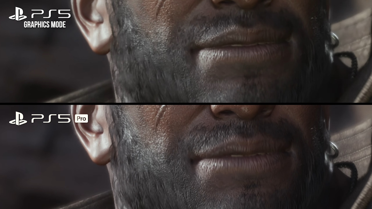 PS5 Pro Final Fantasy 7 Rebirth PS5 Pro - diferença nos detalhes