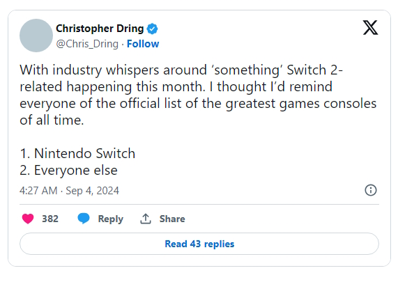 Nintendo Switch 2 Nintendo Switch 2 - rumor aponta anúncio em setembro