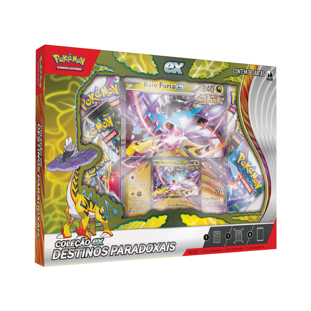Pokémon TCG Coleção ex - Destinos Paradoxais Raio Fúria ex