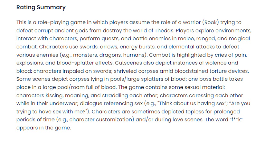 Veilguard Dragon Age The Veilguard - ESRB