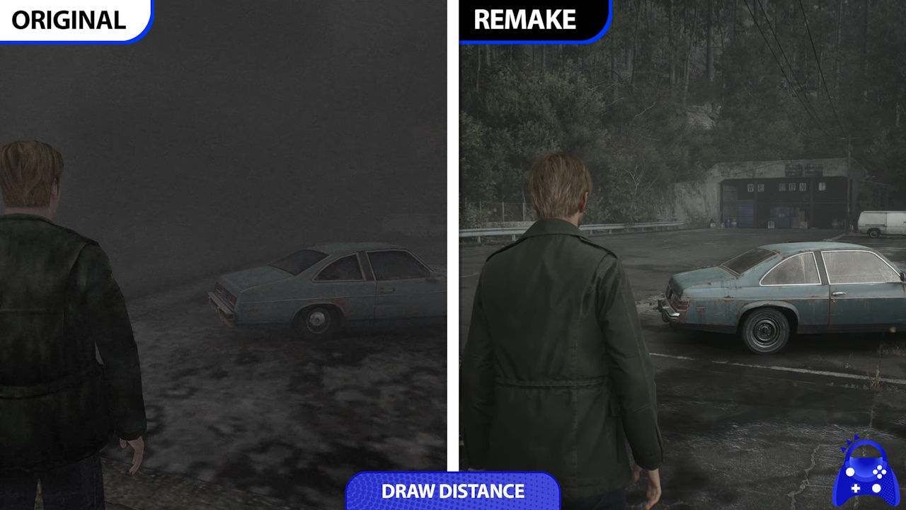 Silent Hill 2 Silent Hill 2 - draw distance
