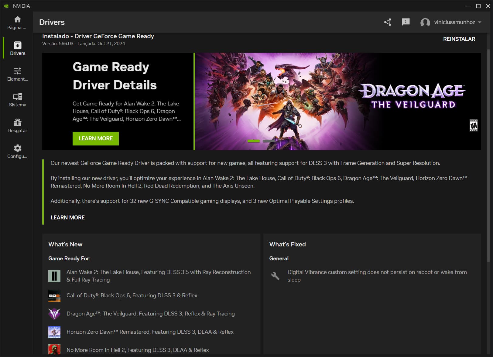 NVIDIA NVIDIA drivers app