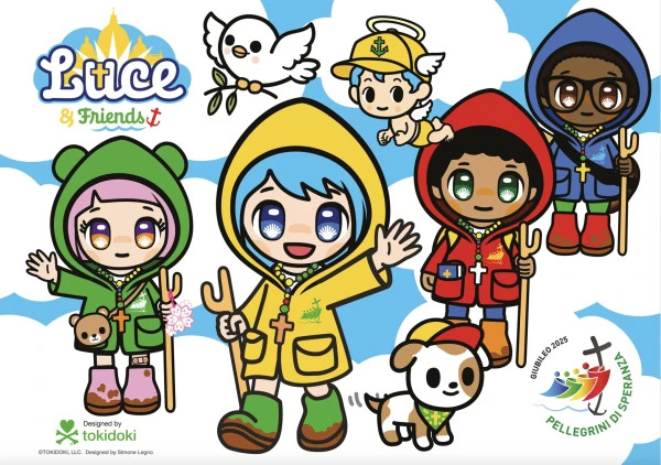 luce Luce e amigos mascotes Igreja Católica