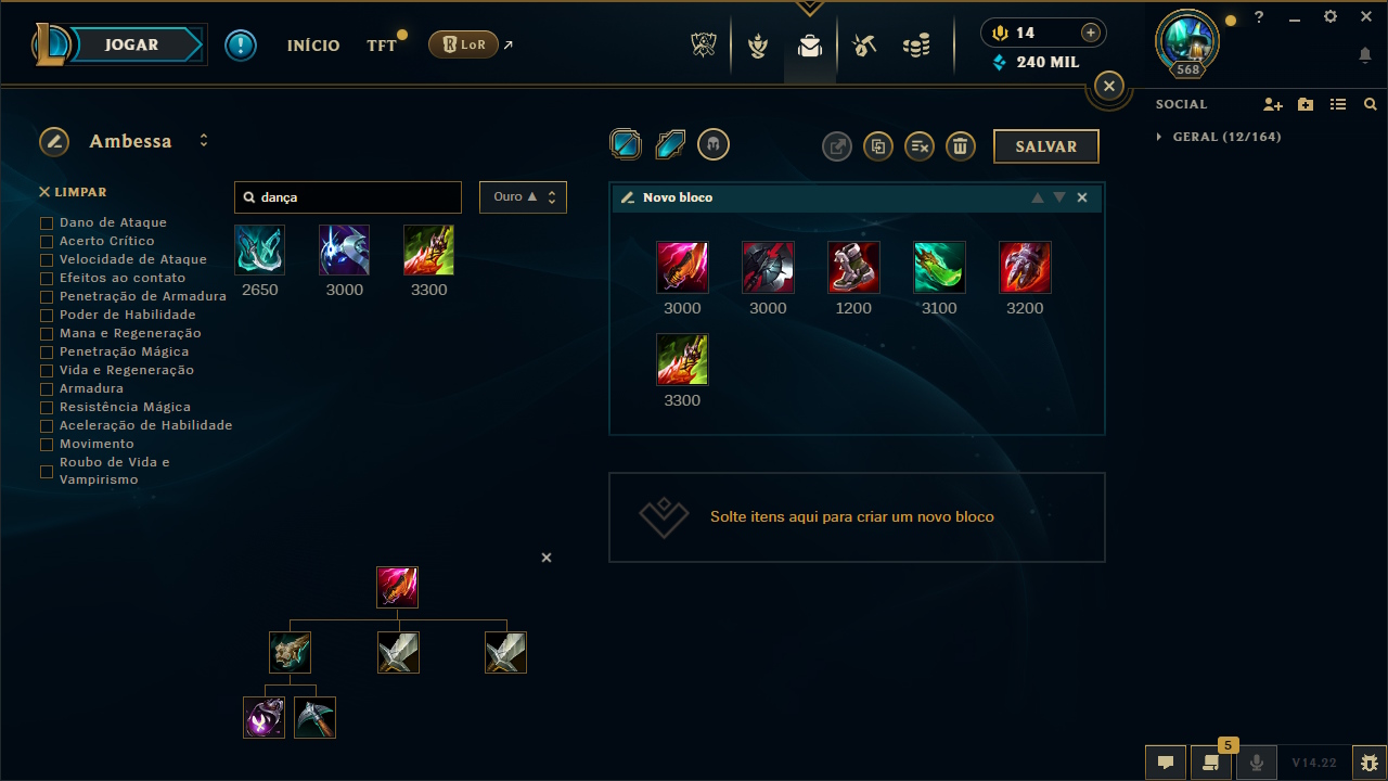Ambessa Ambessa - exemplo de build para campeã do League of Legends