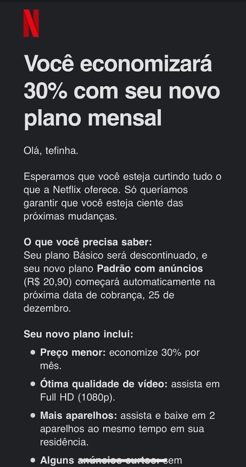 Netflix Netflix acaba com o plano básico (1)